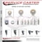 Service Caster 3 Inch Nylon Wheel Swivel 58 Inch Threaded Stem Caster with Brake SCC SCC-TS20S314-NYS-TLB-58212 - alternate 2